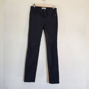 Madewell 9" High-Rise Skinny Jeans in Black  size 25